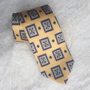 XMI for NORDSTROM Mens Yellow Floral Silk Tie